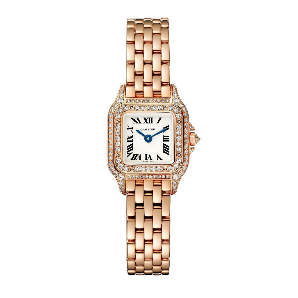 Panthère de Cartier Small Model | 20mm, 18K Rose Gold, Silver Dial