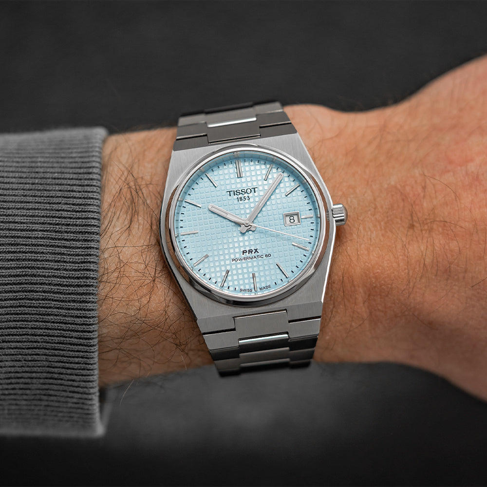 PRX "Glacier" Automatic Powermatic 80 40mm - Ice Blue on Bracelet