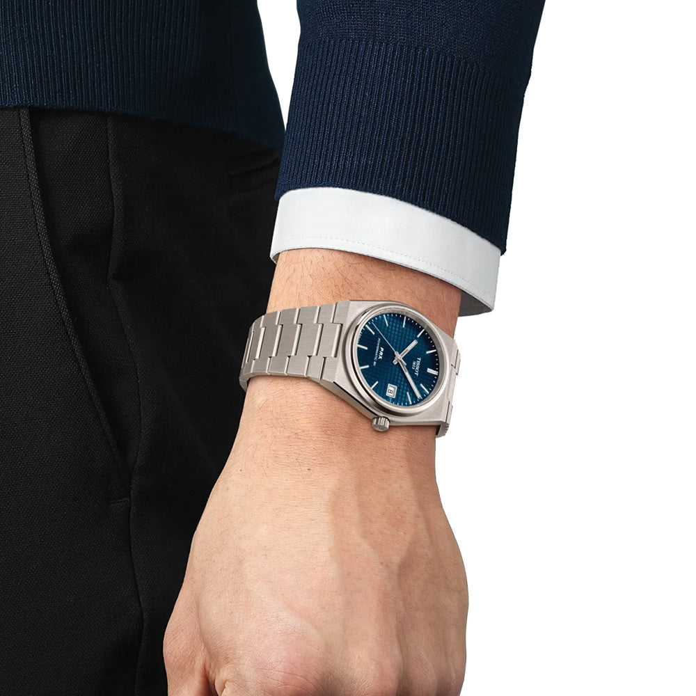 PRX Powermatic 80 Titanium 38mm - Blue on Bracelet