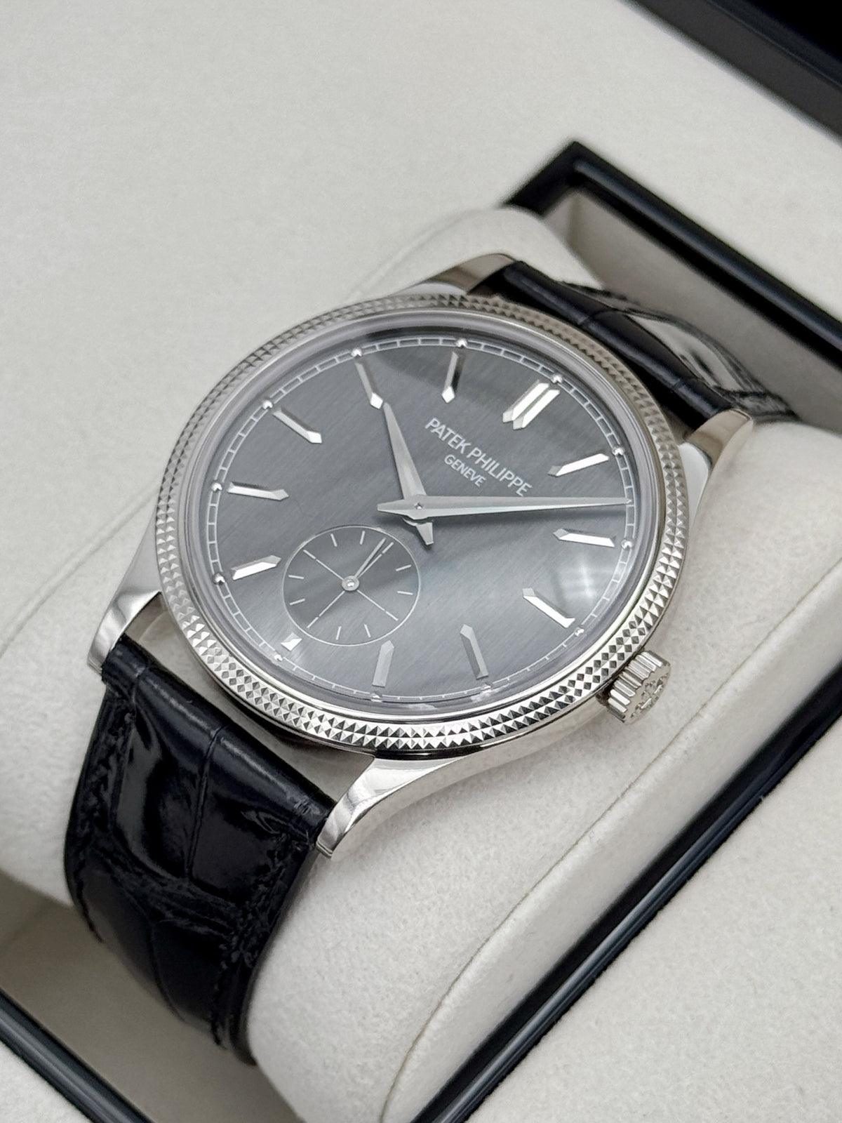 NEW 2026 Patek Philippe Calatrava 40mm 6119G  White Gold Gray Dial