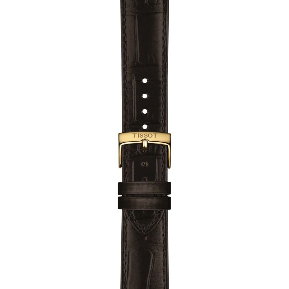 Classic Dream Yellow Gold PVD 40mm - Ivory Gold on Leather Strap