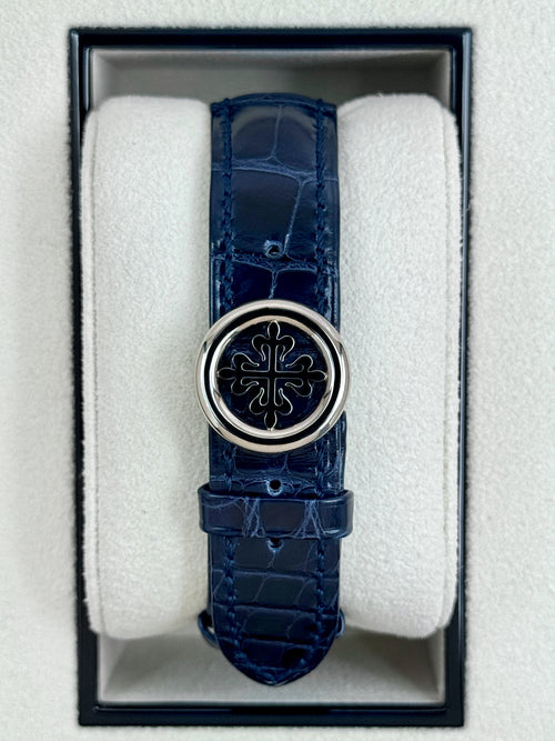 2021 Patek Philippe Perpetual Calendar 39mm 5327G White Gold Blue Dial