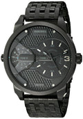 Diesel DZ7316 Mini Daddy Dual Time Men's Watch – Black Dial & Black Stainless Steel Strap