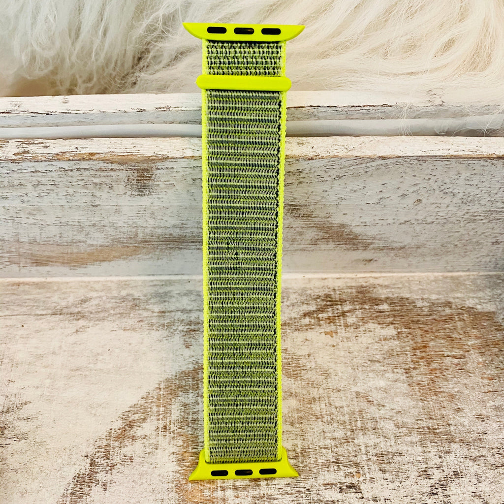 Nylon Fabric Loop Band For Apple Watch Multiple Colors Available