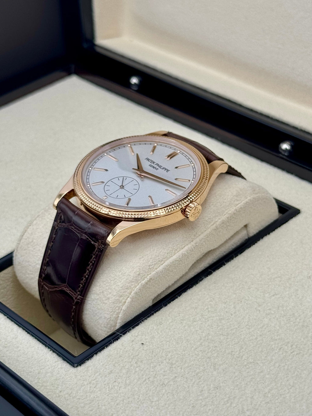 Patek Philippe Calatrava 40mm 6119R  Rose Gold White Dial