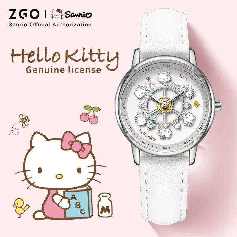 ZGO X Sanrio Watch Clock Fashion Quartz Watch Rotate The Dial