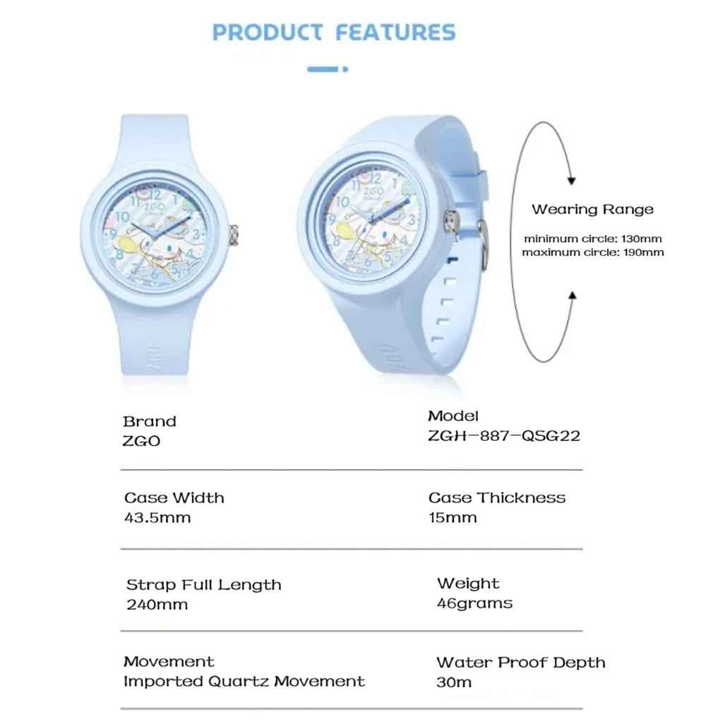 ZGO Sanrio Analog Student Watch