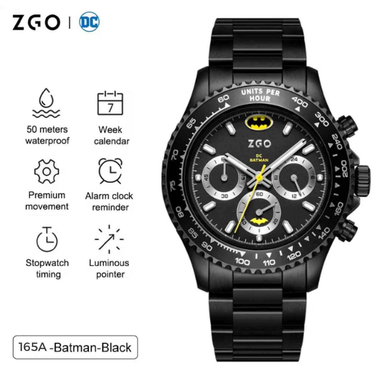 ZGO Warner DC Batman Mechanical Watch