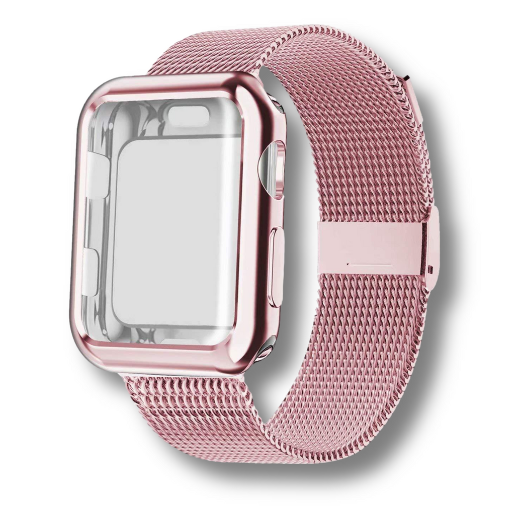 Case and Milanese Loop Strap for Apple Watch
