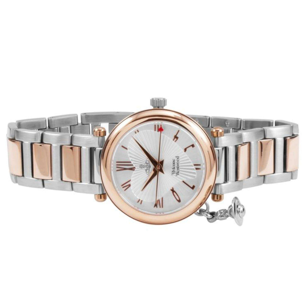 Vivienne Westwood Orb 32mm Silver Dial Steel Ladies Quartz Watch VV006RSSL