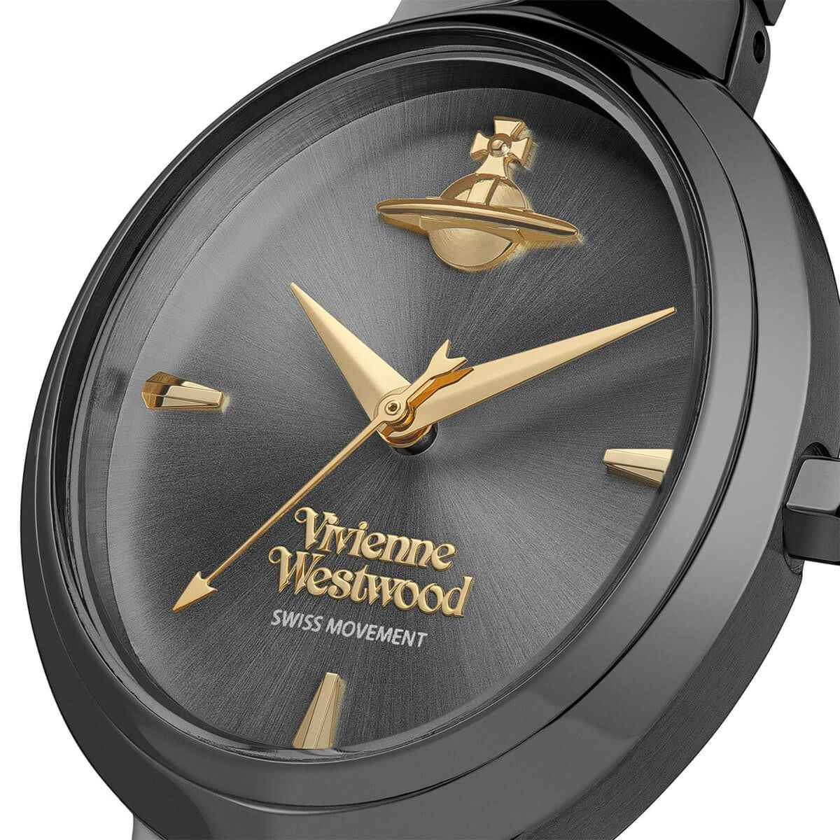 Vivienne Westwood Armour 28mm Grey Dial Steel Ladies Quartz Watch VV314GYGY