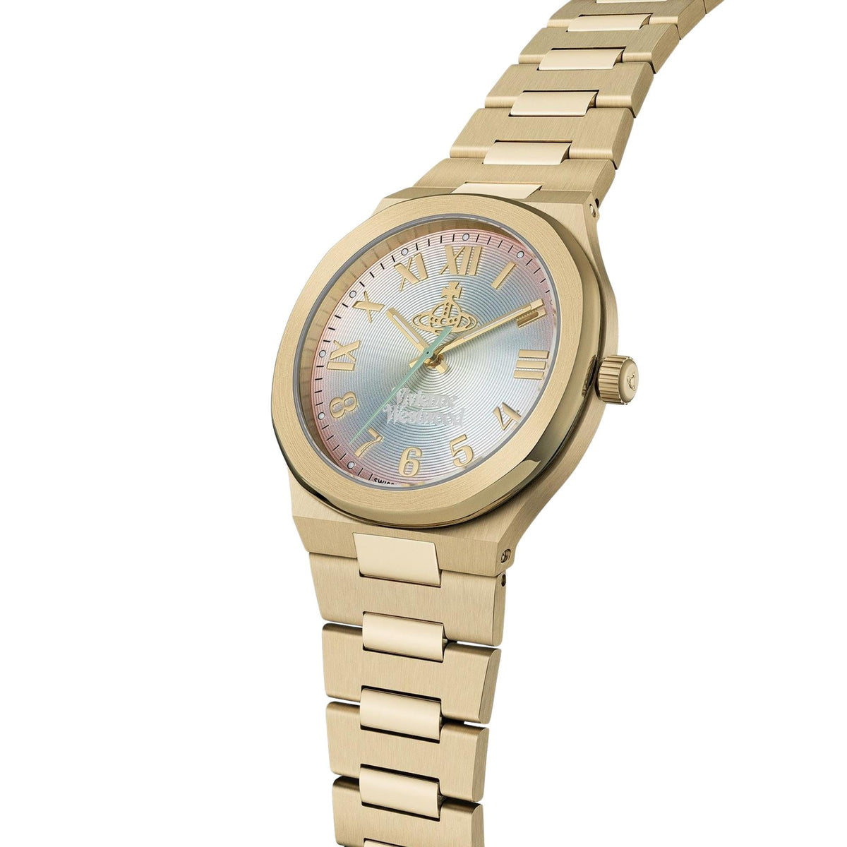 Vivienne Westwood Merton 38mm Multi-Colour Dial Steel Ladies Quartz Watch VV318MTGD