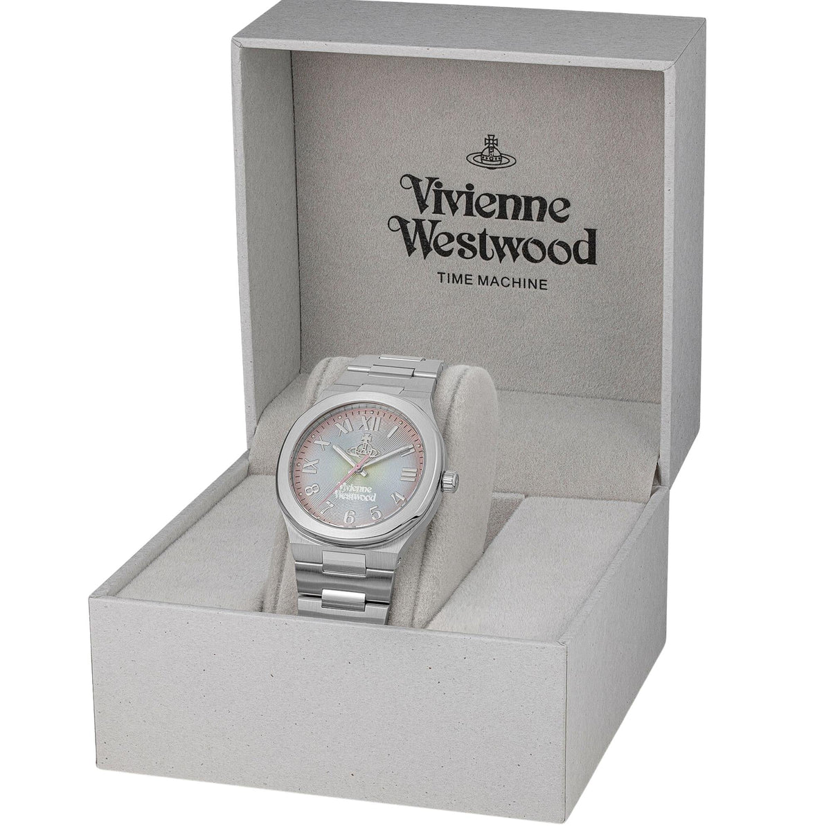 Vivienne Westwood Merton 39mm Multi-Colour Dial Steel Ladies Quartz Watch VV318MTSL