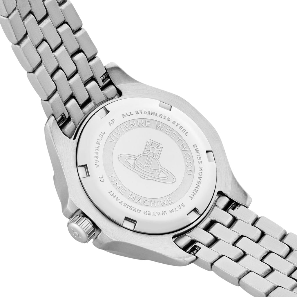 Vivienne Westwood The Brompton 31mm Blue Dial Steel Ladies Quartz Watch VV341LBLSL