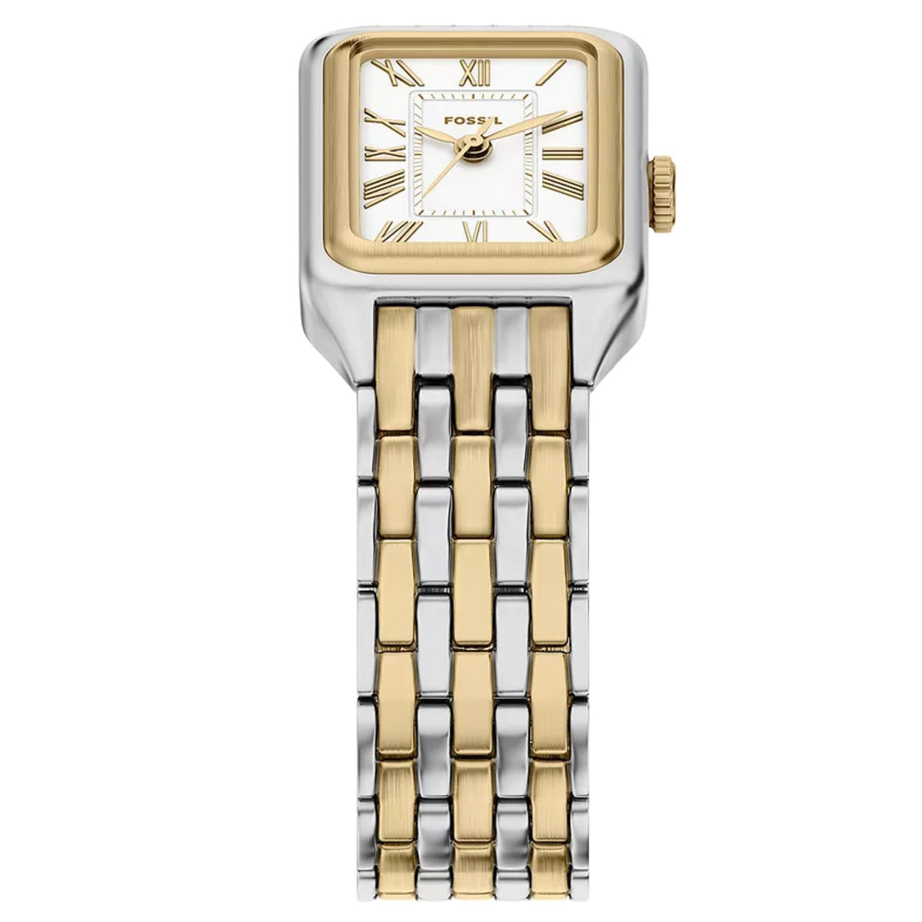 Fossil Raquel 18mm White Dial Steel Ladies Quartz Watch ES5468